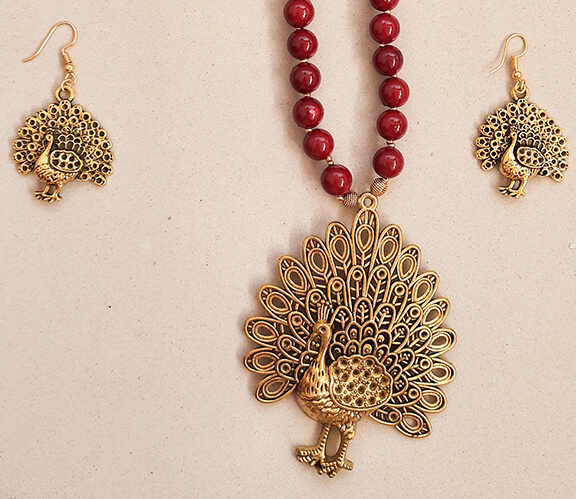 Peacock Jewellery Set